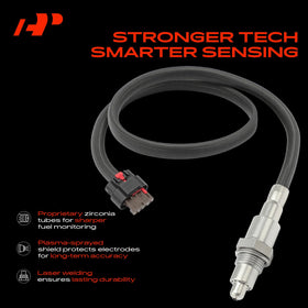 A-Premium sensing element detail showing robust heated tip for faster warm-up