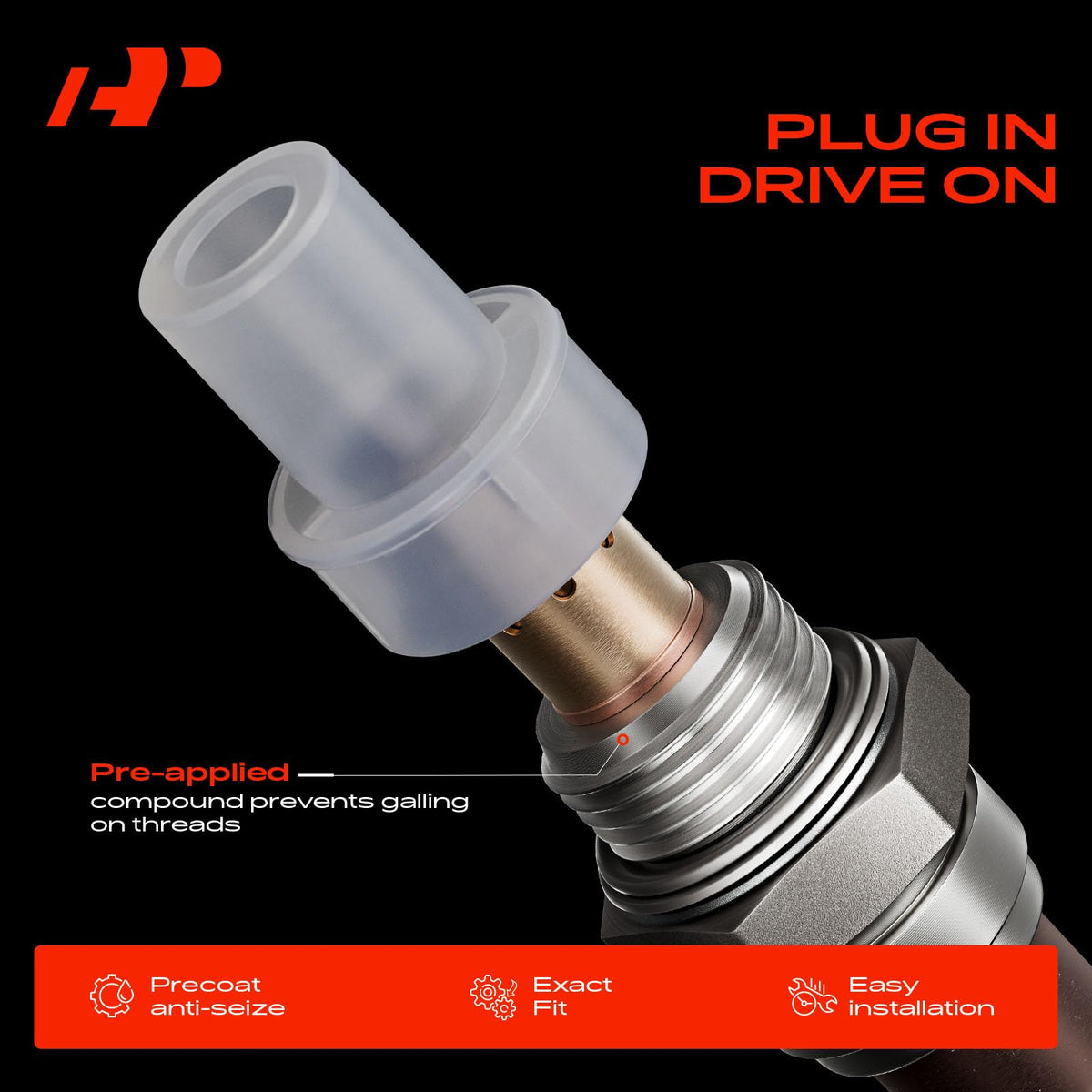 A-Premium installed sensor in exhaust system showing restored readings