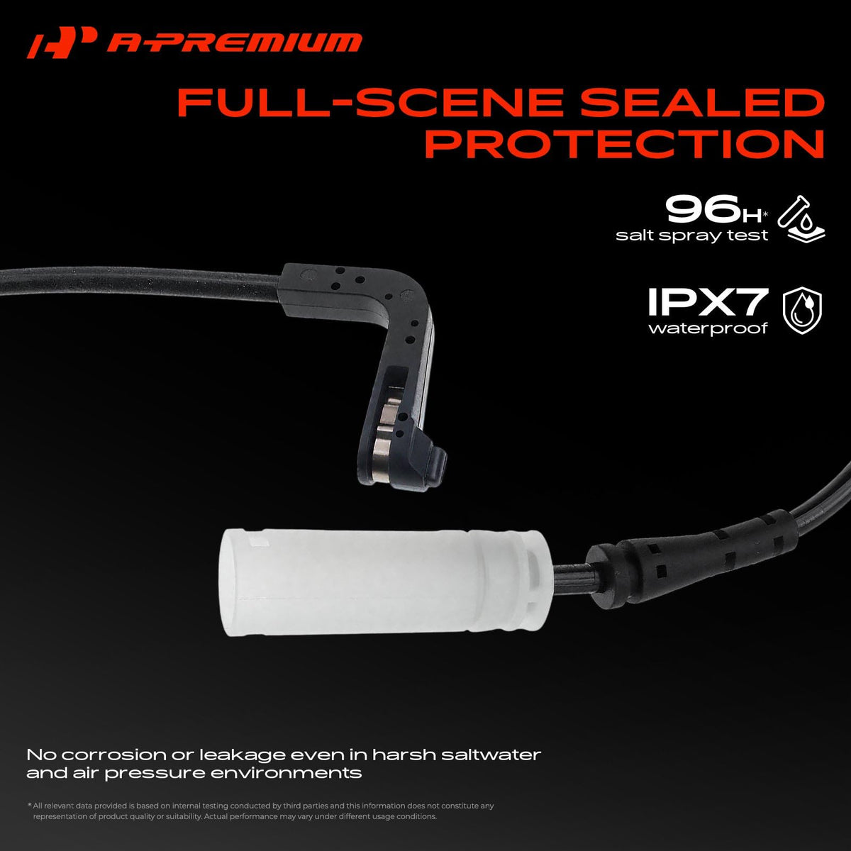 A-Premium sensor mounting end highlighting durable contact for accurate alerts