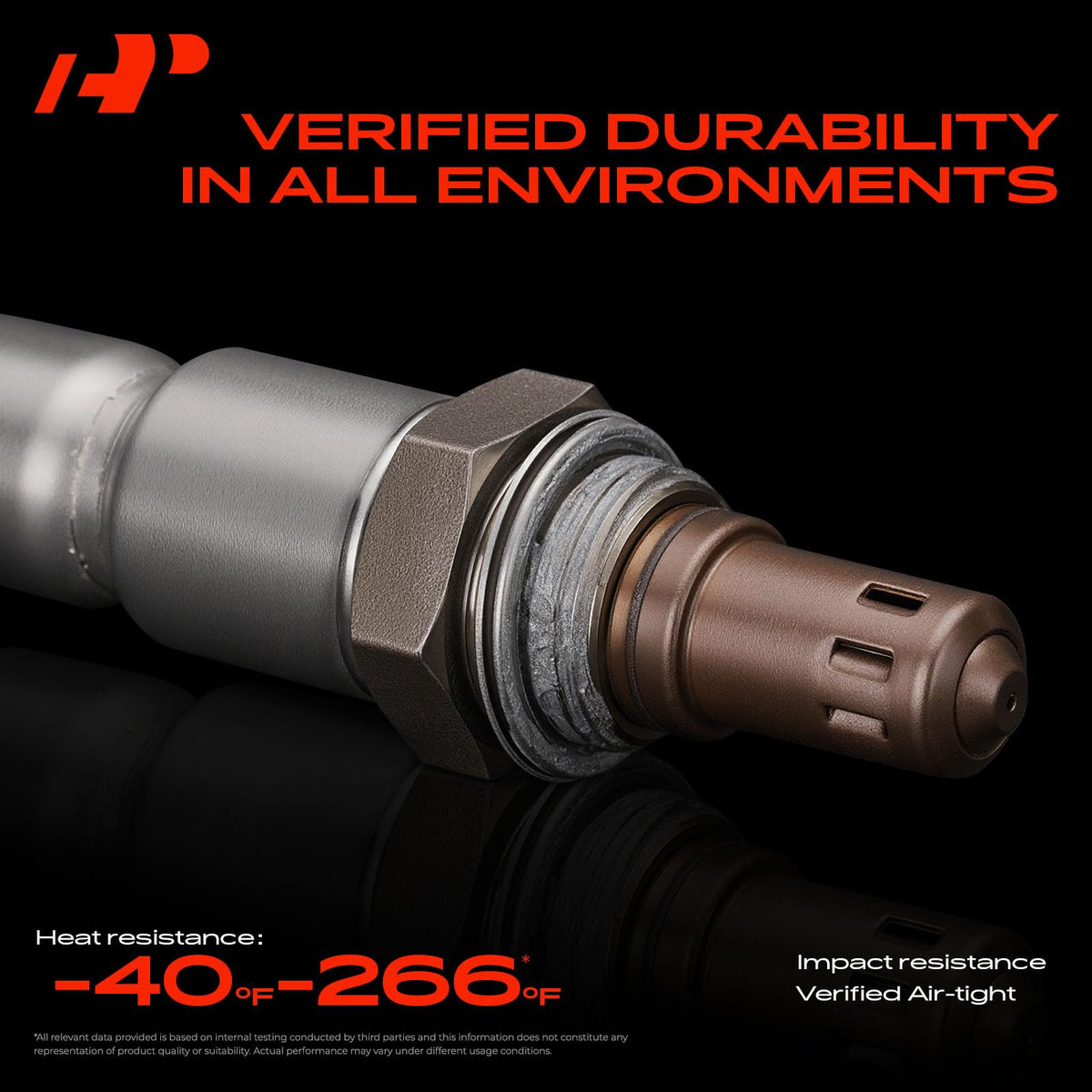 A-Premium sensor next to coin for size comparison showing compact threaded design