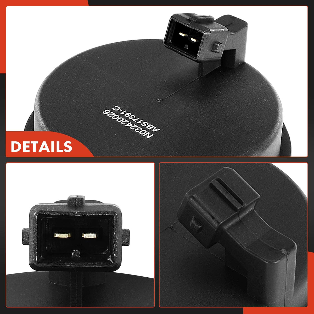 A-Premium sensor wiring length scale showing connector reach for easy routing
