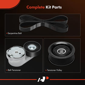 A-Premium serpentine belt closeup rib pattern for improved grip and longevity