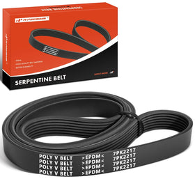 A-Premium belt front packaging showing part number and fitment for quick identification