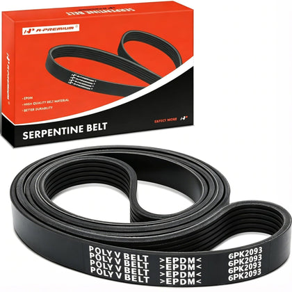 A-Premium belt front packaging showing part fitment and assurance