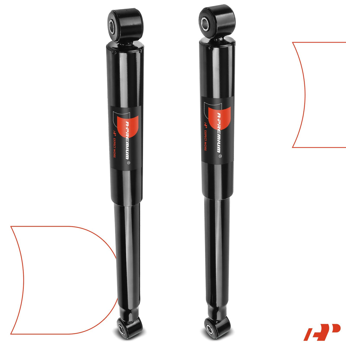 A-Premium shocks on a truck driving smoothly on highway demonstrating improved handling