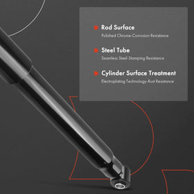 A-Premium rear shock installed on pickup demonstrating improved load control