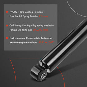 A-Premium shocks installed under a truck restoring rear stability and control
