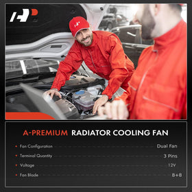 A-Premium close-up of shroud edge and mounting tabs, highlights durable construction and fitment