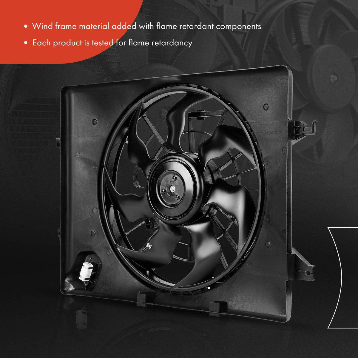 A-Premium shroud detail highlighting airflow channels for improved radiator cooling
