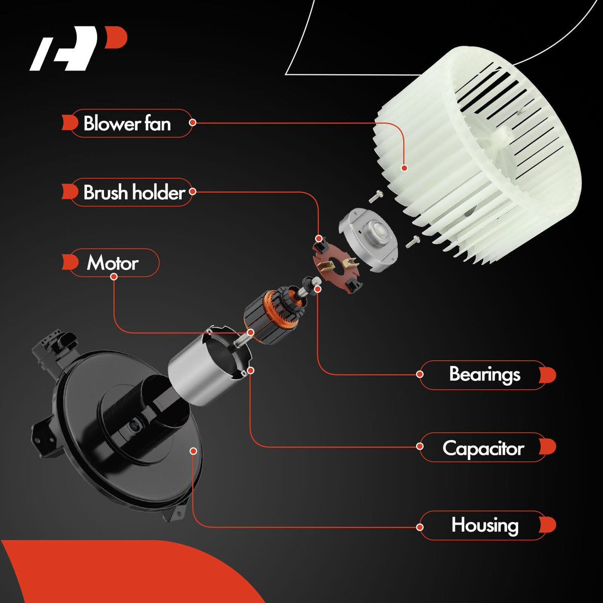 A-Premium side mounting and electrical connector for easy direct fit