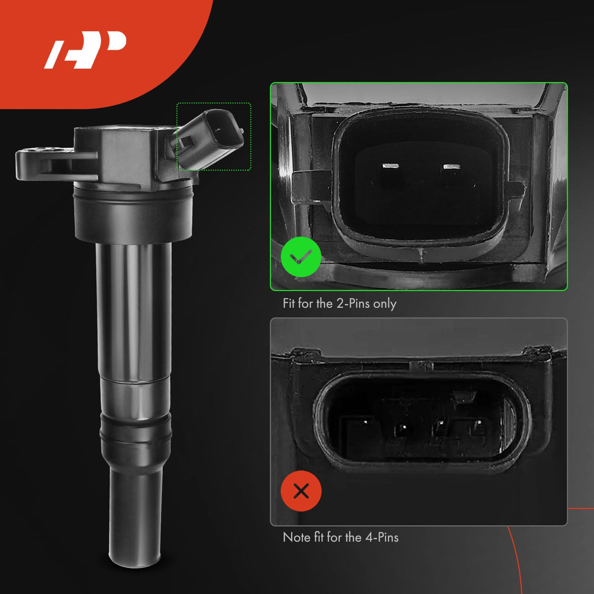 A-Premium side profile highlighting 2-pin connector and easier plug-in benefit