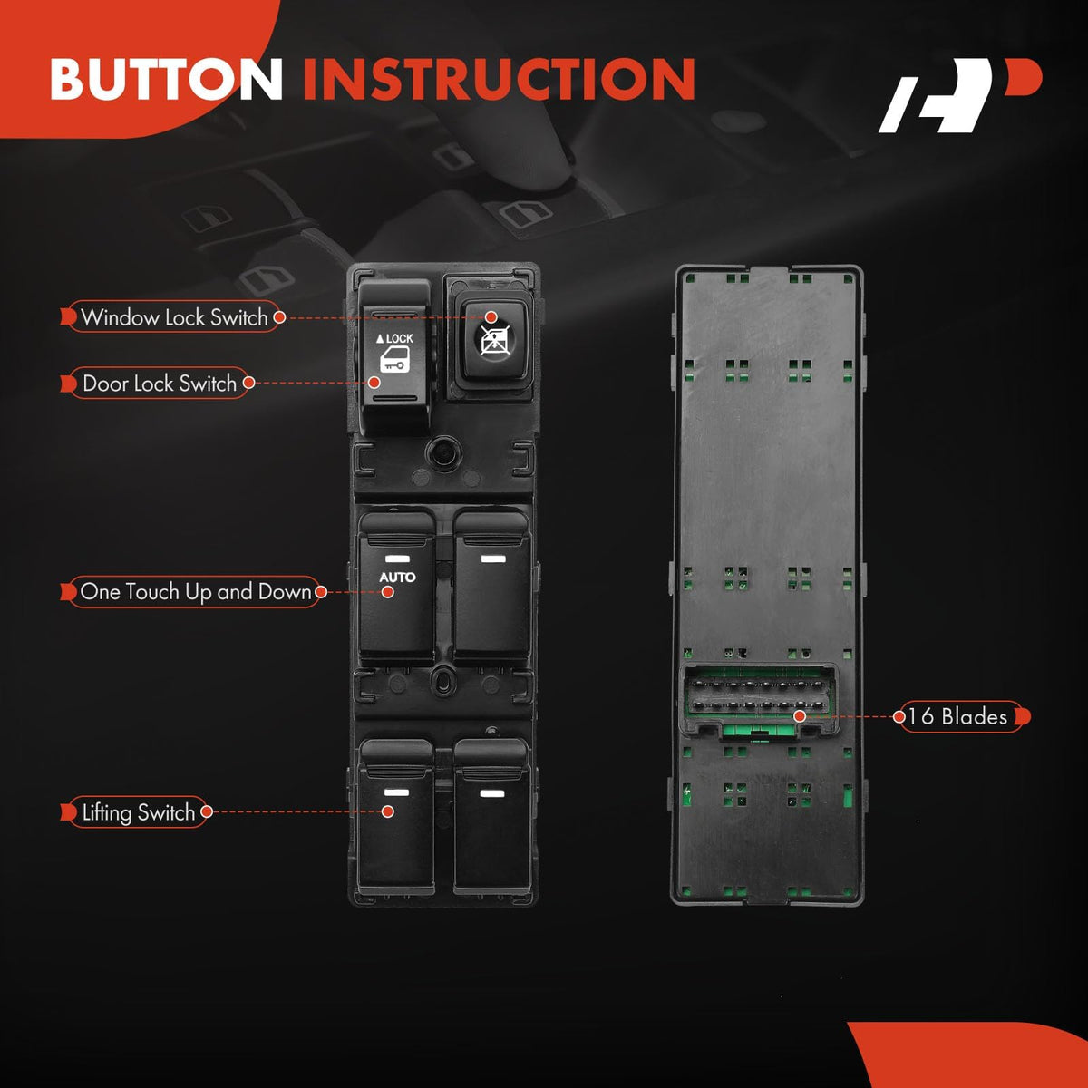 A-Premium side profile showing durable black plastic housing and compact design