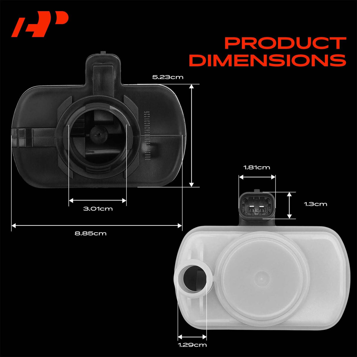 A-Premium side profile showing 3.5 inch length for accurate replacement