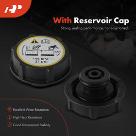 A-Premium side profile reservoir demonstrating shape that ensures correct hose alignment