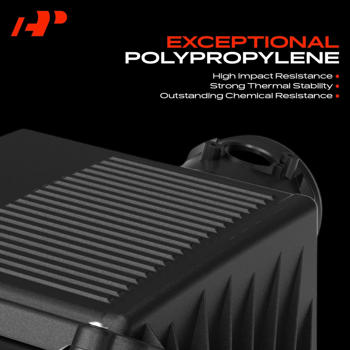 A-Premium side profile shows streamlined shape for engine bay space savings