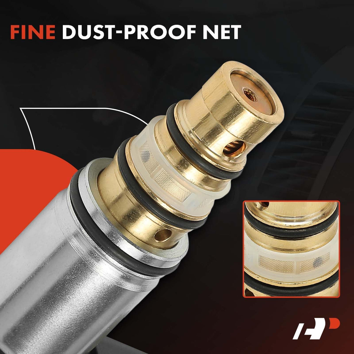 A-Premium side profile showing refrigerant ports for precise sealing and correct orientation