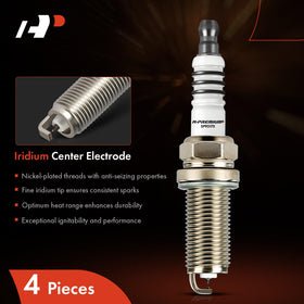 Side profile showing A-Premium thread and reach for correct fit in compatible engines