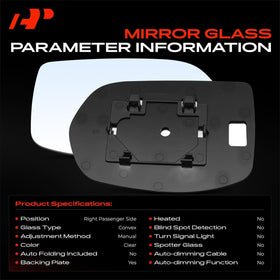 A-Premium mirror installed on vehicle passenger side demonstrating correct fit