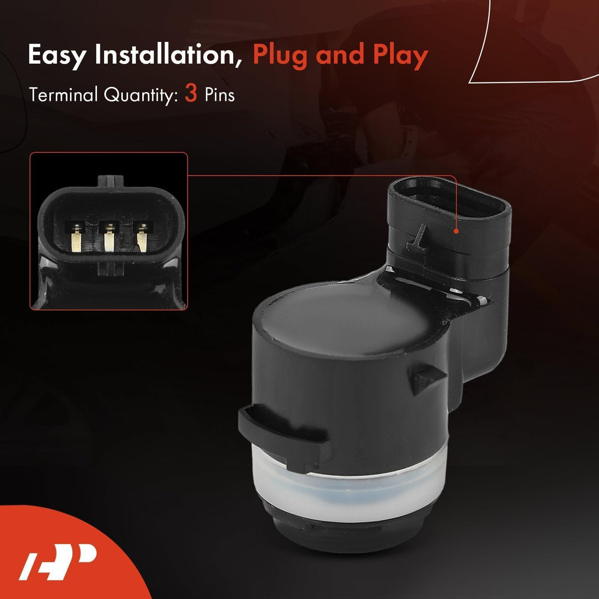 A-Premium sensor beside a coin to show compact size and simple swap benefit