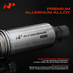 A-Premium size comparison with coin demonstrating compact, direct-fit design