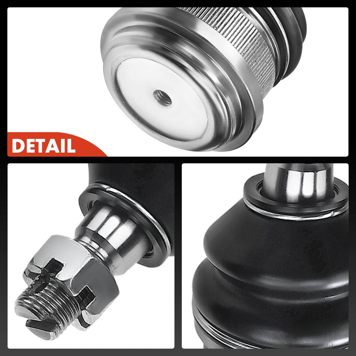 A-Premium ball joint next to ruler showing accurate sizing and fitment confidence