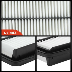 A-Premium filters beside ruler showing exact dimensions for accurate fit verification