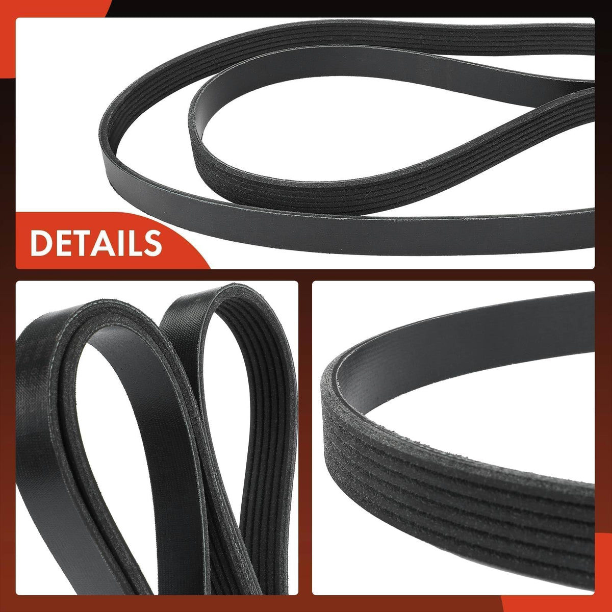 A-Premium belt next to ruler for scale, clarifies accurate top width