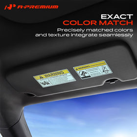 A-Premium visor next to ruler for accurate length and width comparison