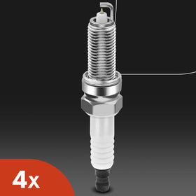 A-Premium coil and plug next to ruler for scale, verifies correct sizing