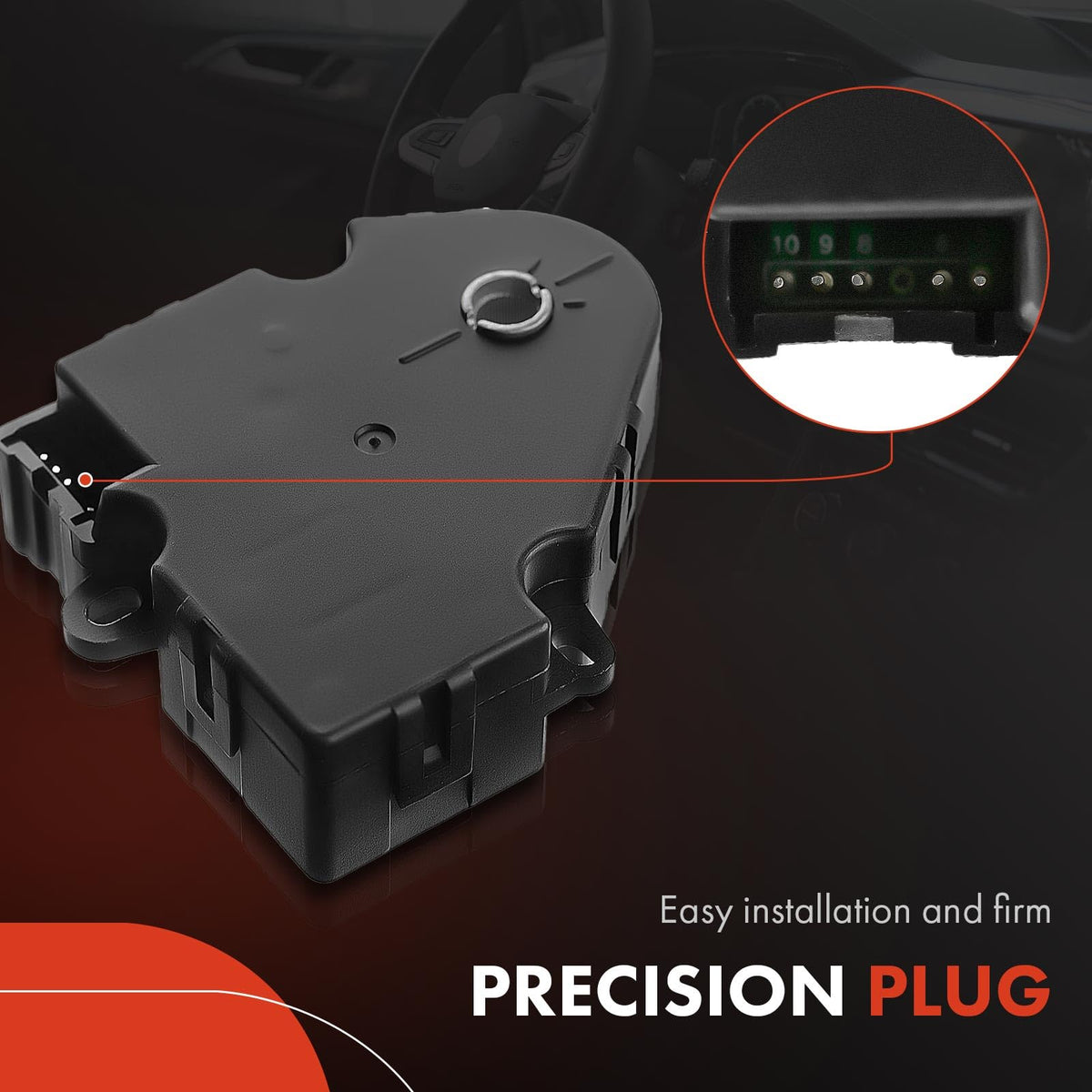 A-Premium actuator next to ruler showing compact size for proper fit verification