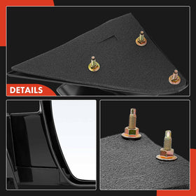 A-Premium mirror next to ruler showing accurate size and scale for fit