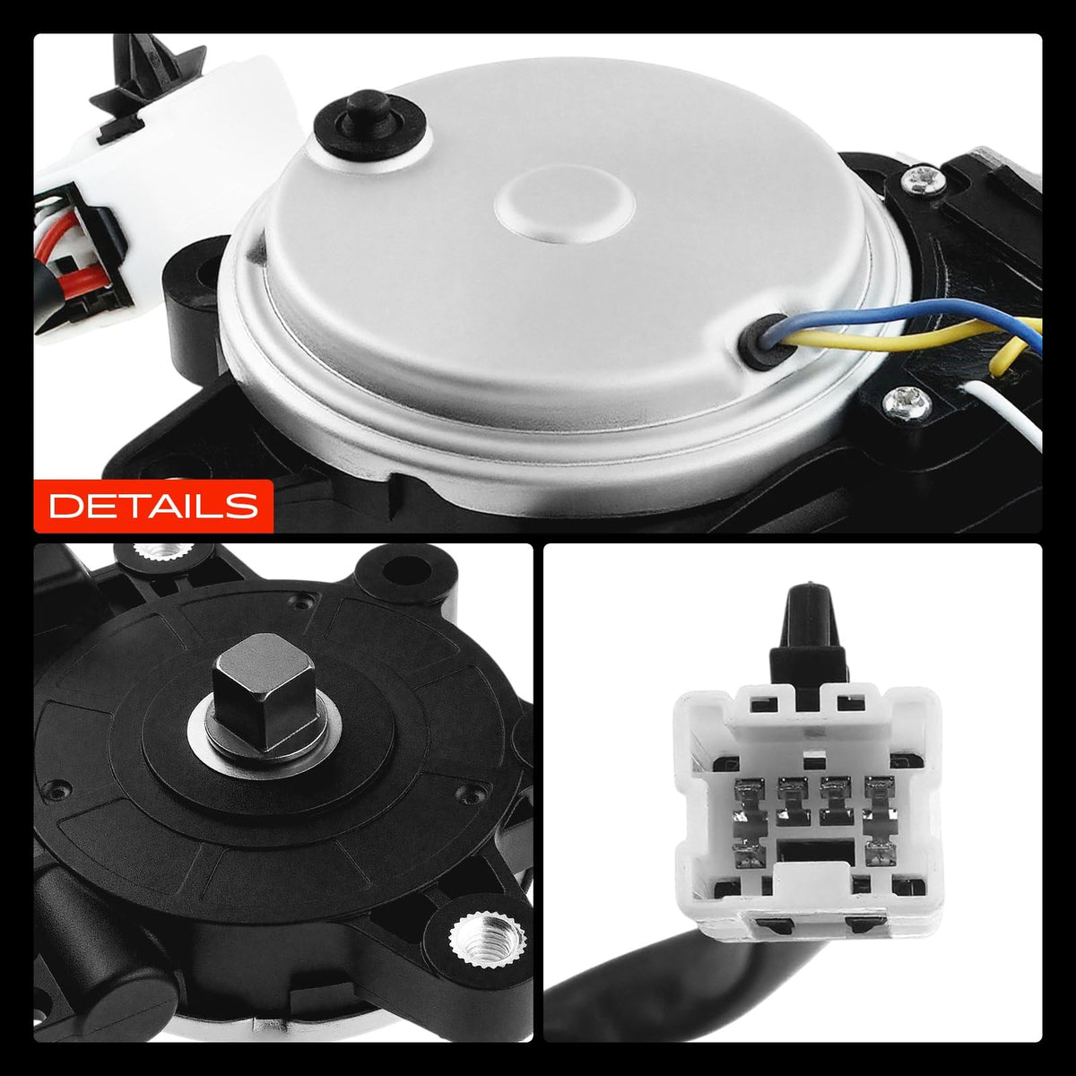A-Premium motor beside ruler showing compact size and easy handling