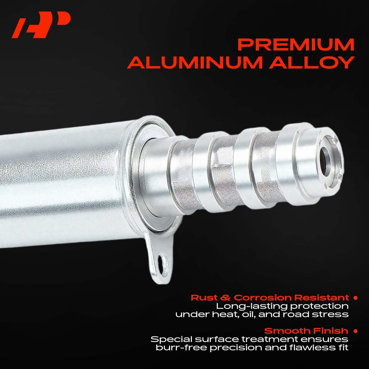 A-Premium solenoid installed on V8 engine, demonstrates direct-fit installation benefit