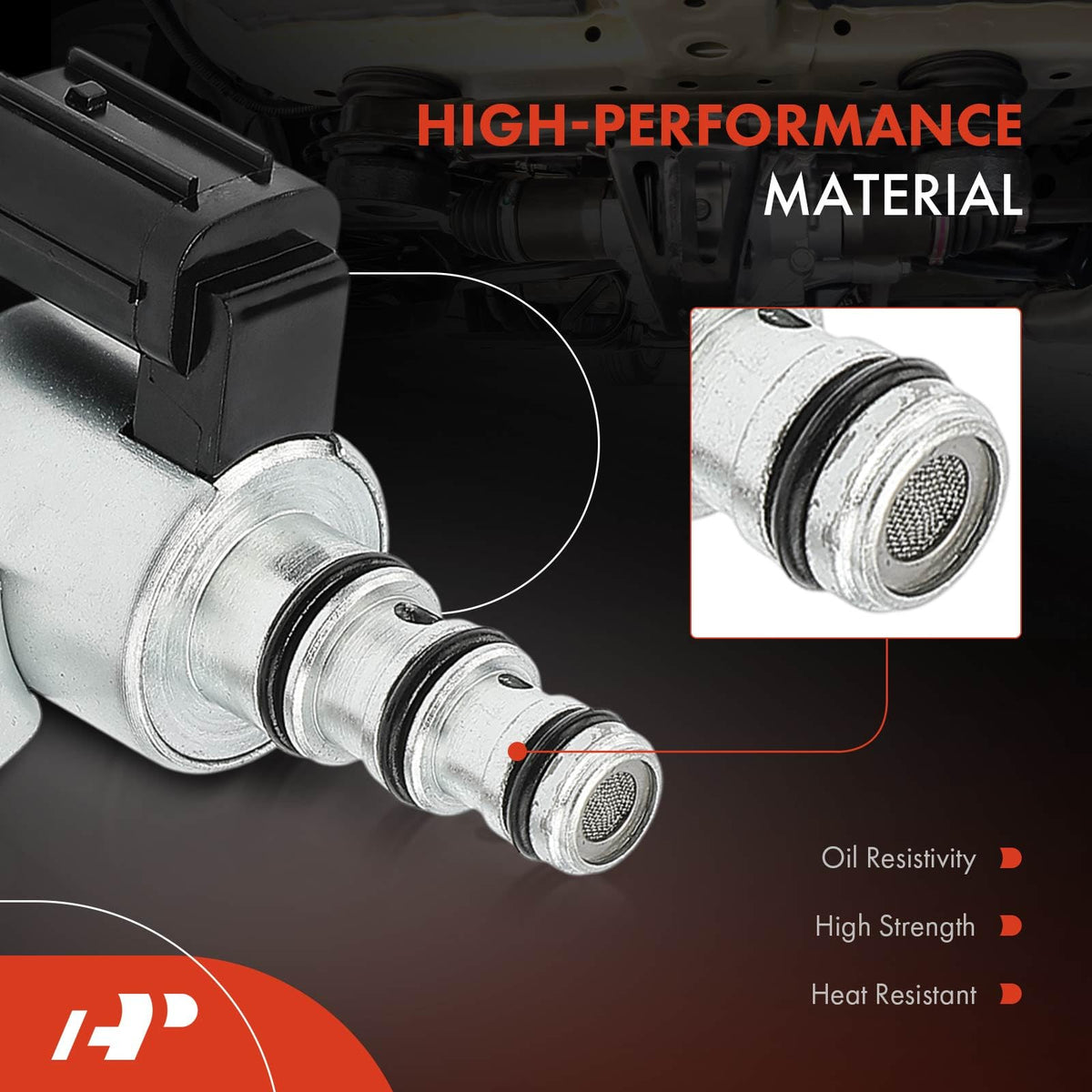 A-Premium solenoid installed in valve body demonstrating direct-fit advantage