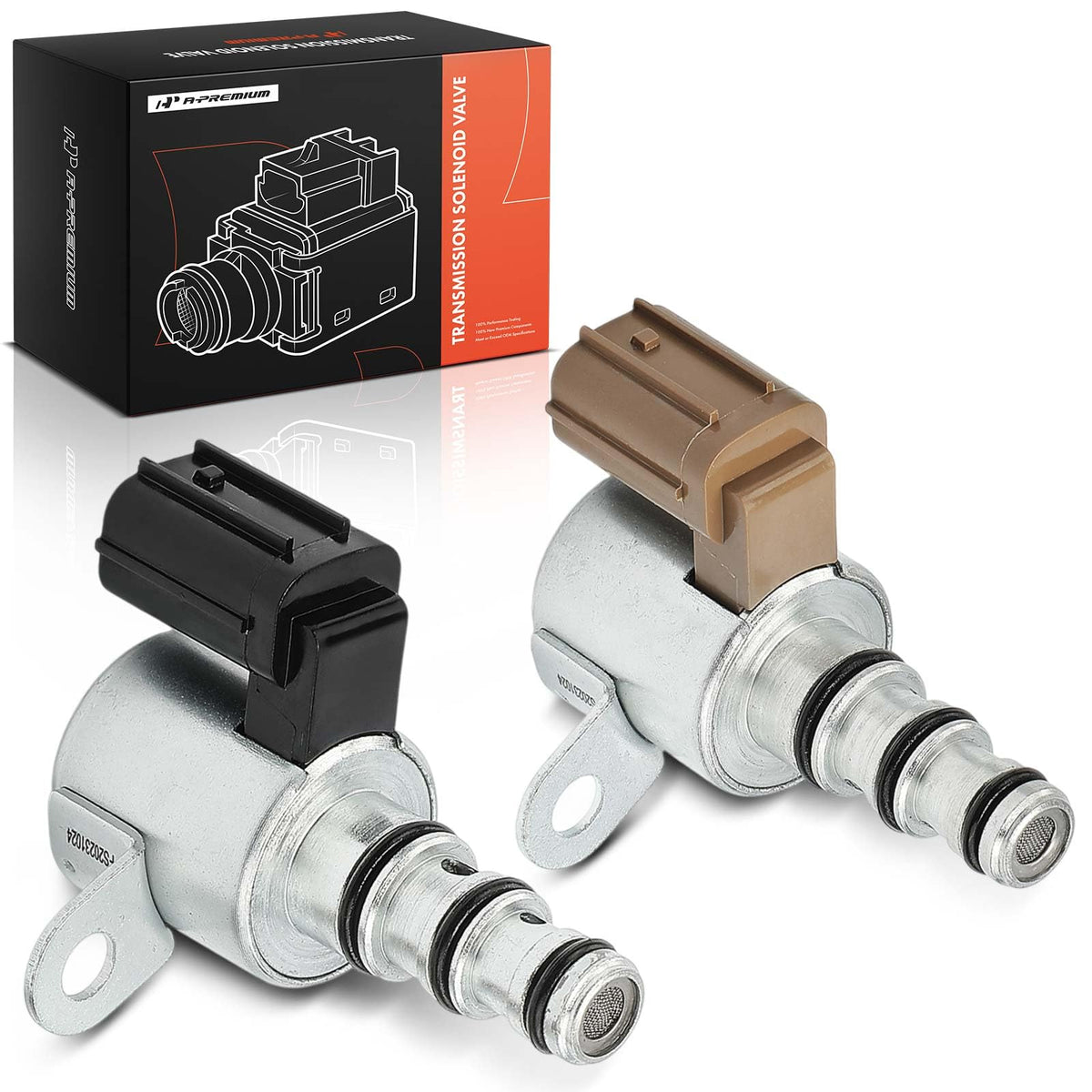 A-Premium solenoid pair front view showing fit and finish for easy replacement