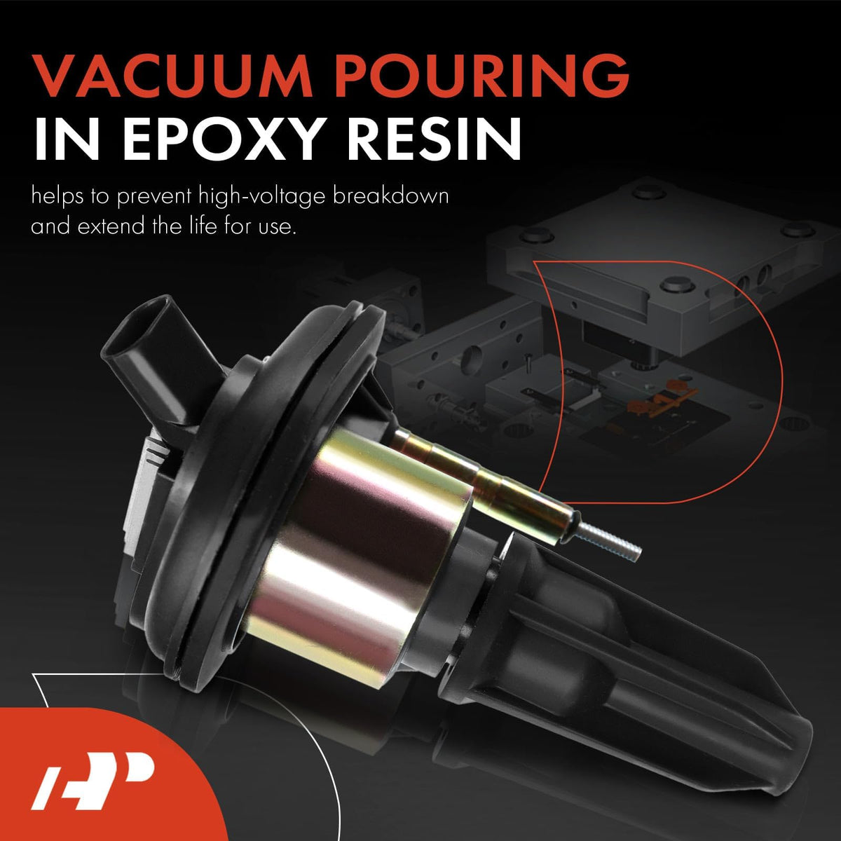 A-Premium spark plug boot detail for reliable spark transfer