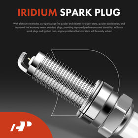 A-Premium spark plug close-up highlighting iridium tip for long life