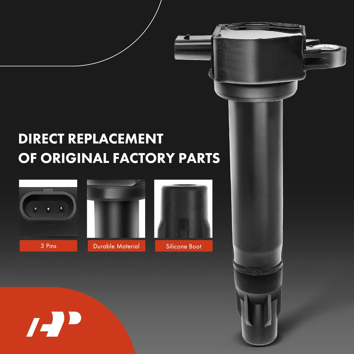 A-Premium iridium spark plug detail showing tip and alloy electrode for longer life