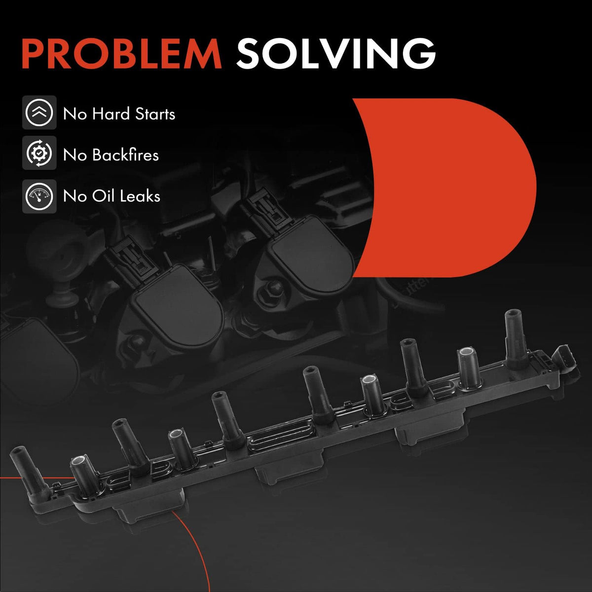 A-Premium spark plug lead connection detail, ensures proper spark transfer
