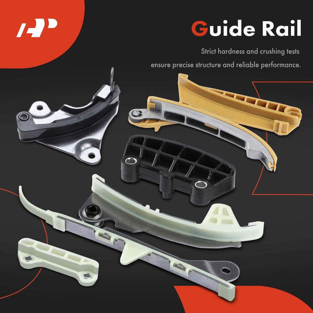A-Premium sprockets and tensioners displayed to show accurate fit and reliable tension