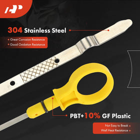 A-Premium stainless-steel shaft detail showing corrosion-resistant material advantage