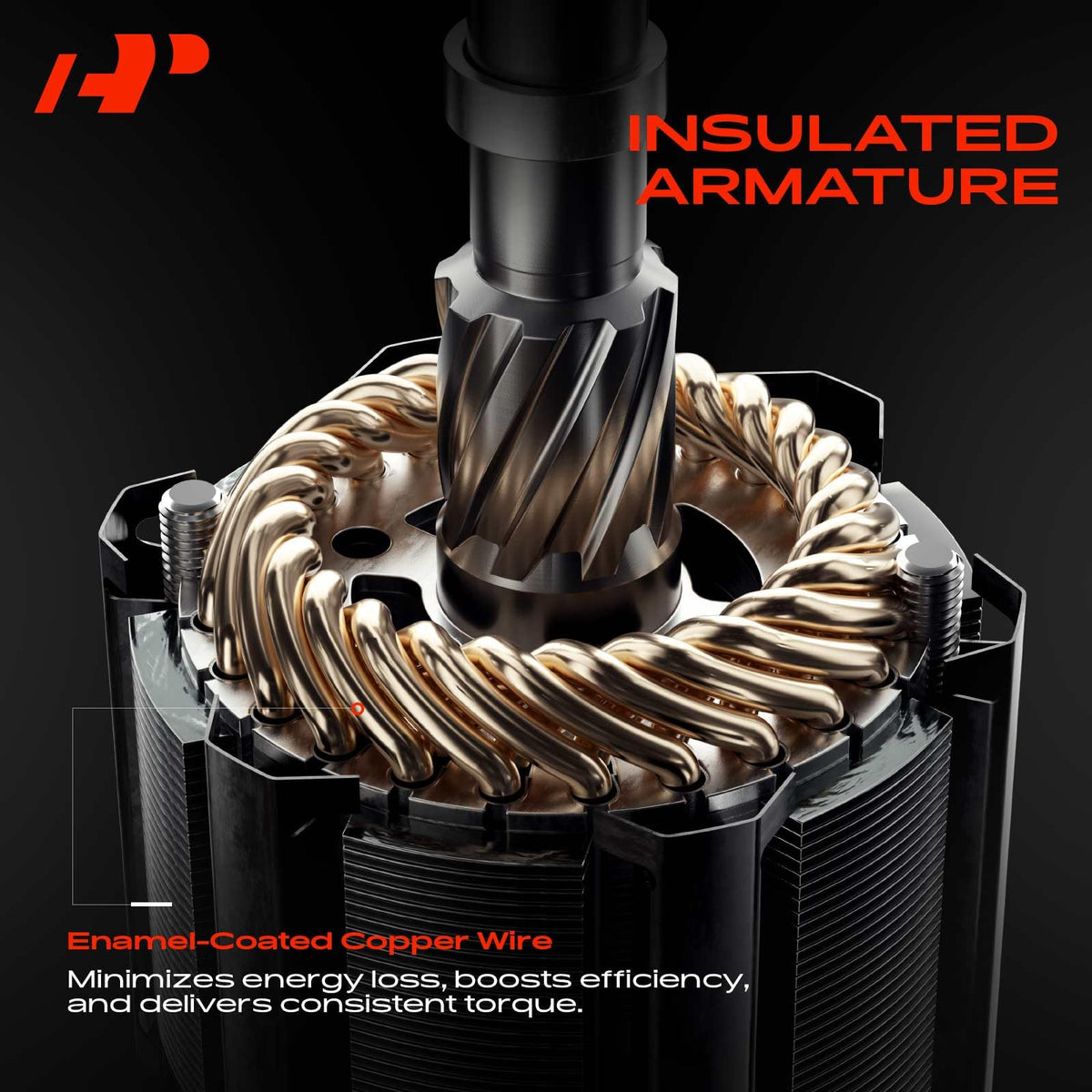 A-Premium starter electrical terminals clear and corrosion-resistant