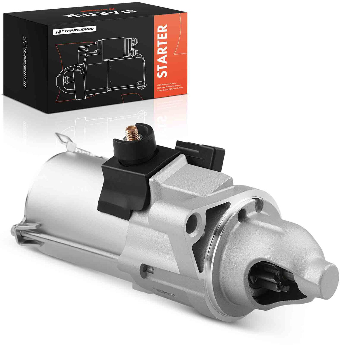 A-Premium starter front view showing robust housing and reliable fit