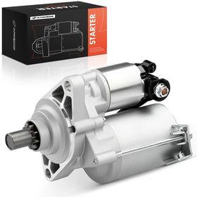 A-Premium front view of starter motor showing housing and benefits of direct-fit