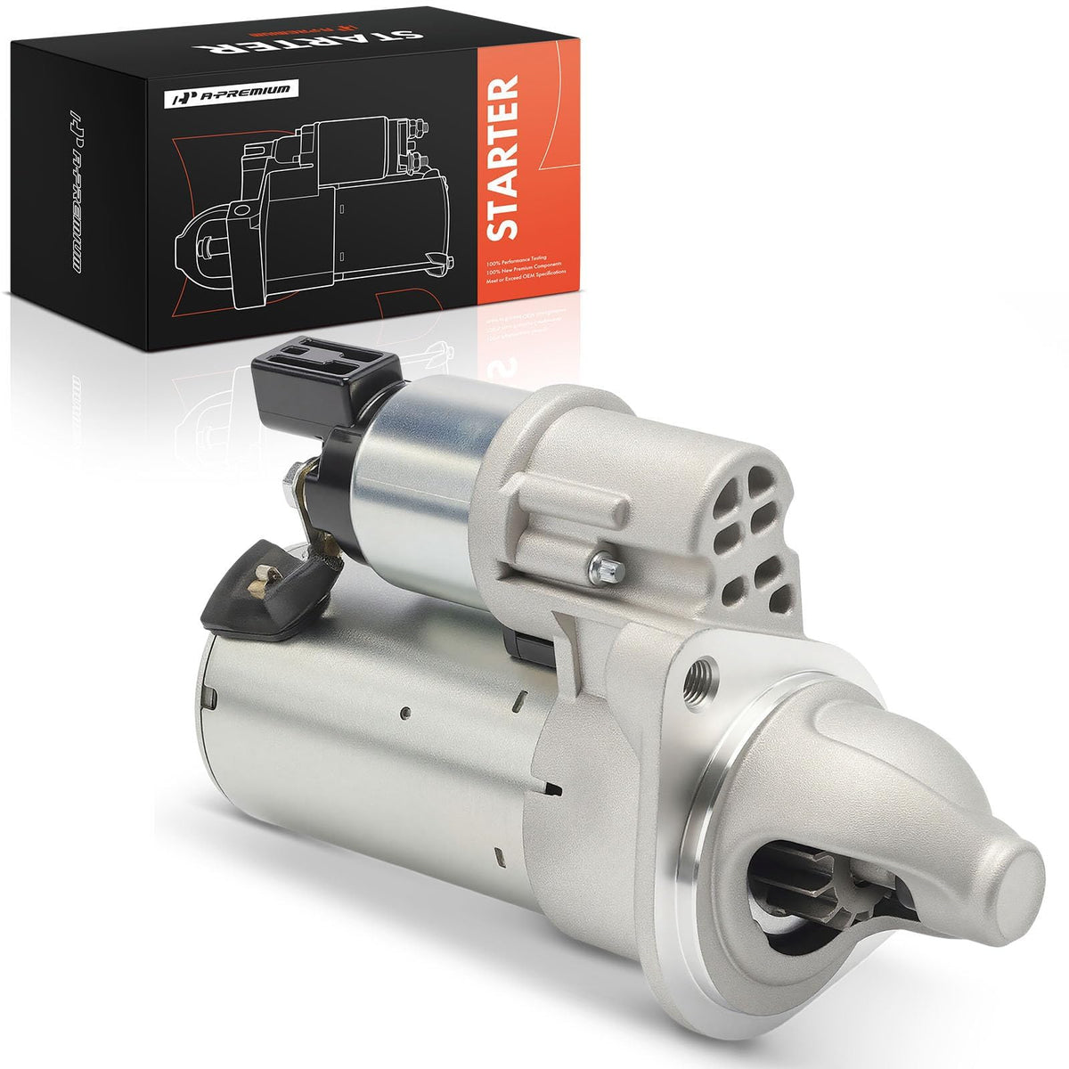 A-Premium starter front view showing clean housing and reliable fit