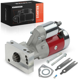 A-Premium starter front view showing robust housing and fast install benefit