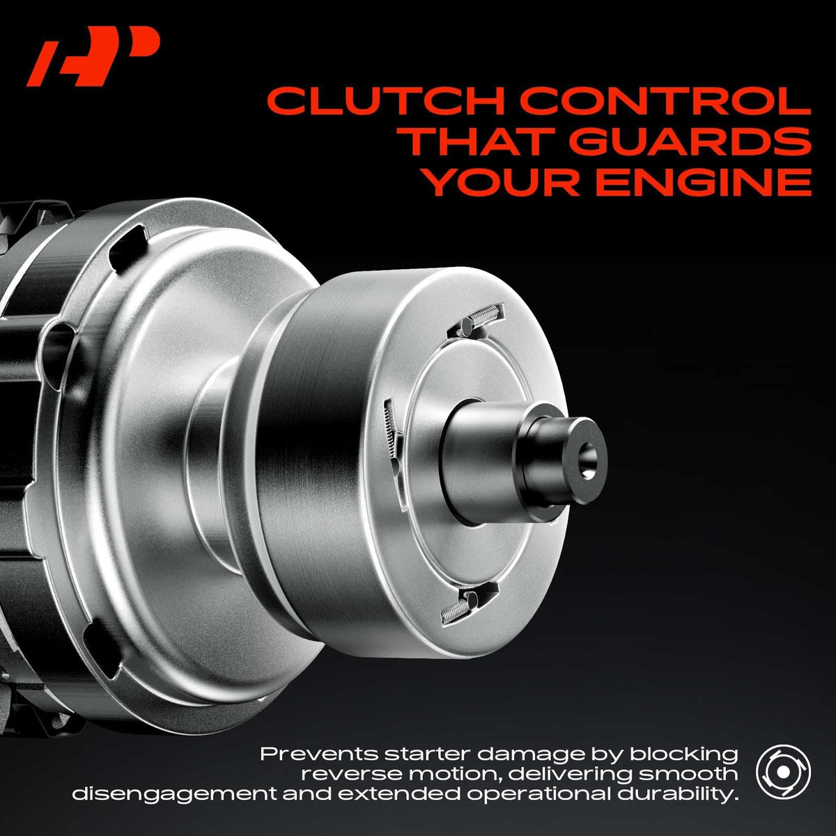A-Premium starter installed in engine bay demonstrating direct-fit replacement benefit