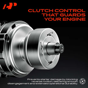 A-Premium starter installed in engine bay demonstrating direct-fit replacement benefit