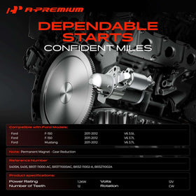 A-Premium starter side mounting flange visible for accurate fitment