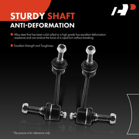 A-Premium sway bar link steel shaft closeup demonstrating strength and long-term reliability